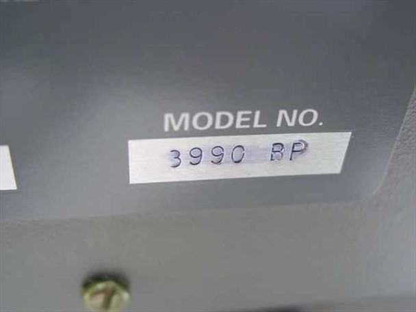 Eiki 3990 BP model number label closeup – reads MODEL NO. 3990 BP