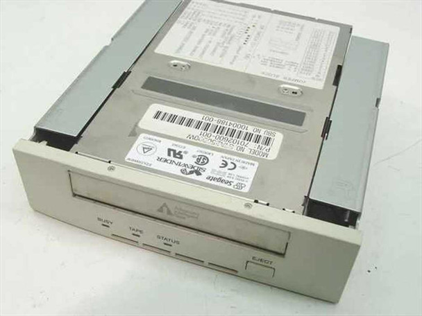 Seagate STA250000W Sidewinder Travan SCSI internal tape drive – front panel view showing Busy, Tape, Status indicators and Eject button