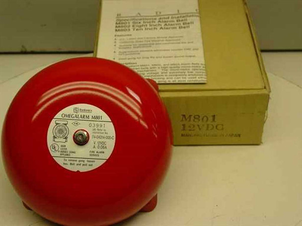 Radionics M801 12 Volt 6 Inch Alarm Bell