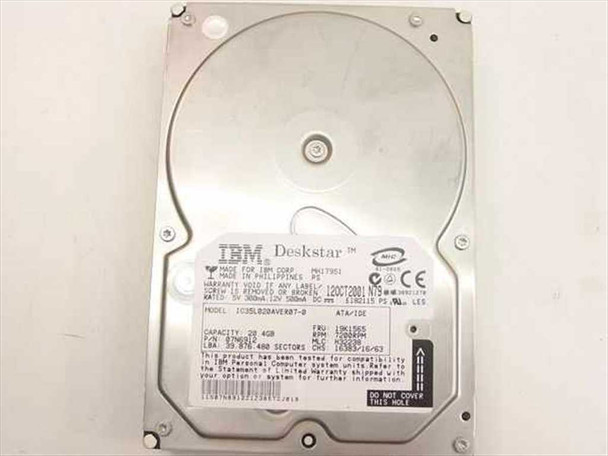 IBM 19K1565 20.4GB 3.5" IDE Hard Drive