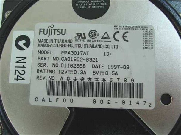 Fujitsu MPA3017AT 1.7GB 3.5" IDE Hard Drive