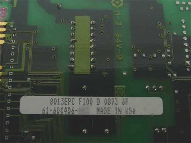SMC 8013EPC label closeup showing board revision F100 D 0893 and part number 61-600406 Made in USA