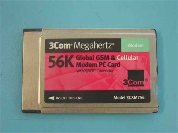 3COM 3CXM756 56k Global GSM & Cellular Modem PCMCIA Card
