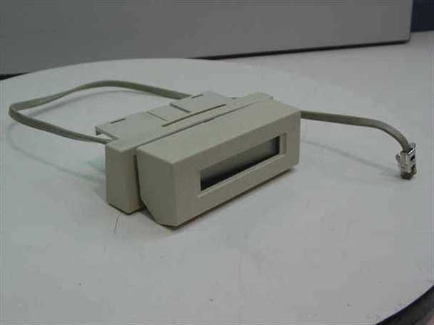 IBM 63X5026 POS Operator Display – front angled view showing display window and attached RJ connector cable