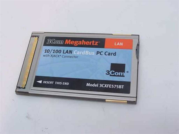 3COM 3CXFE575BT Megahertz 10/100 Lan Cardbus PC Card with Xjack