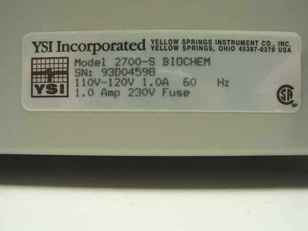 YSI 2700-S Select Biochemistry Analyzer