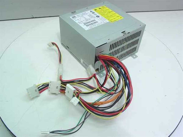 Astec VL203-3525 200W ATX power supply front-left view showing output cable harnesses with Molex and power connectors