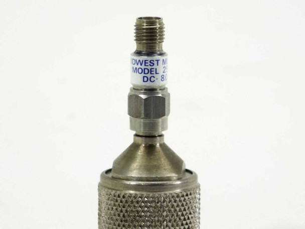 Midwest Microwave 292 Minipad Attenuator – label close-up showing Model 292 and DC-8GHz spec