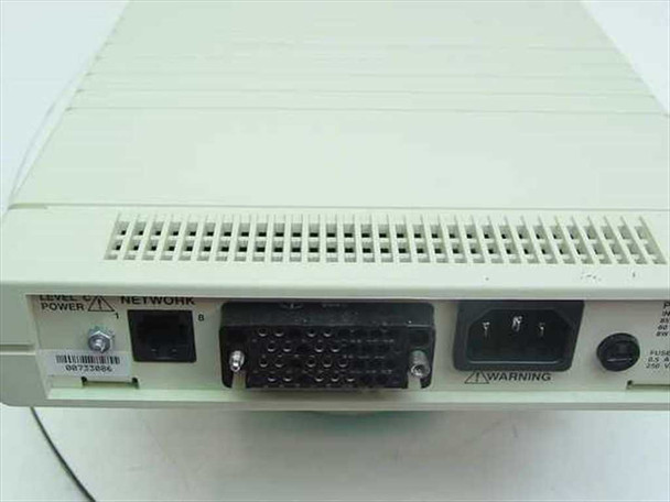 Kentrox D-Serv 78222 DSU/CSU – rear panel detail showing V.35 DB connector, IEC power inlet, LEVEL/POWER and NETWORK ports