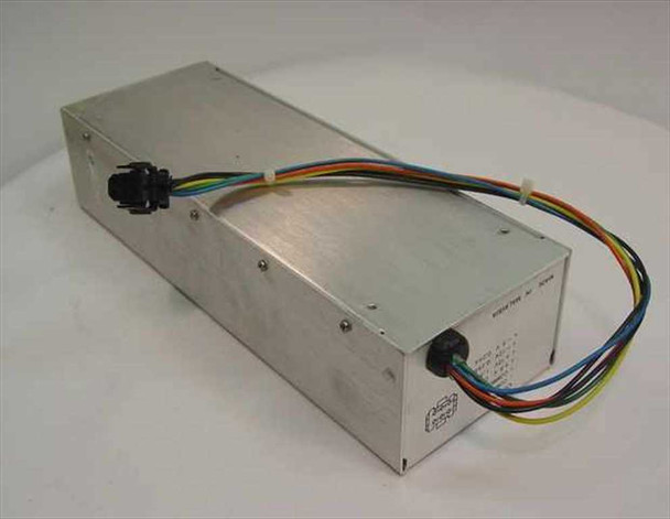 Apple AA11040B power supply rear/side view showing multi-wire output harness with color-coded leads and 6-pin connector