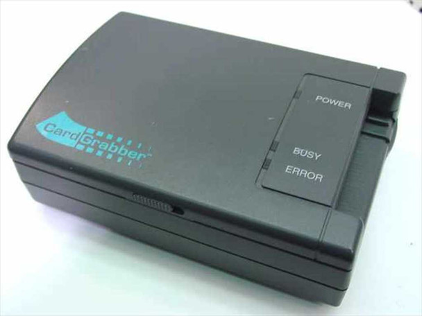 Pacific Crest PCT-5500 CardGrabber scanner top view showing CardGrabber logo and Power, Busy, Error indicator panel