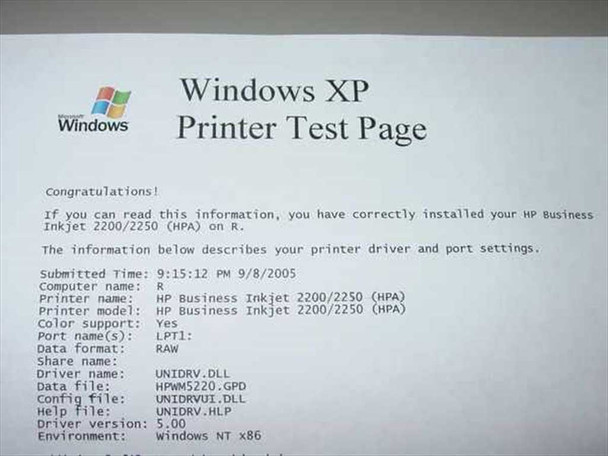 HP C2690A Inkjet 2200 - Business Model