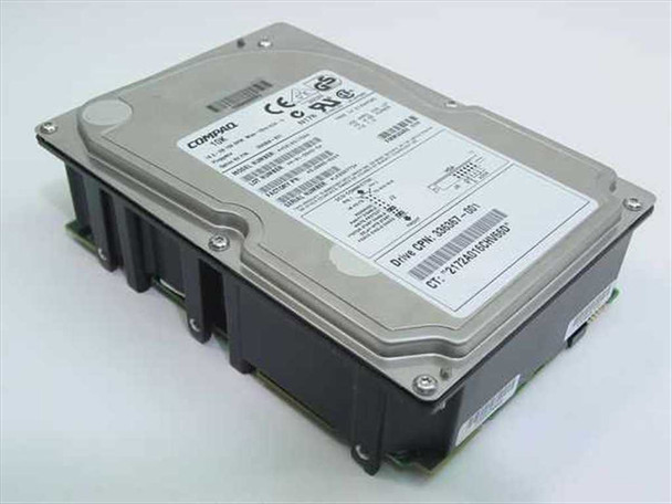Compaq 336367-001 18.2GB Wide Ultra SCSI-3 hard drive – top label and housing view showing Compaq branding