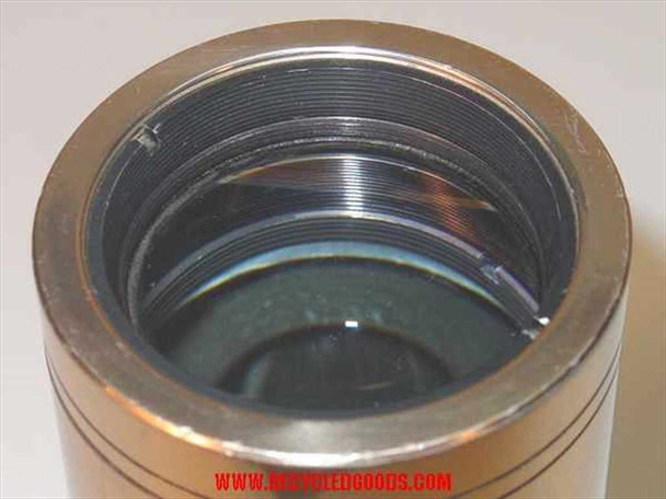 Kollmorgen BX241 Super Snaplite — close-up top-down view into front barrel showing threaded interior and front lens element
