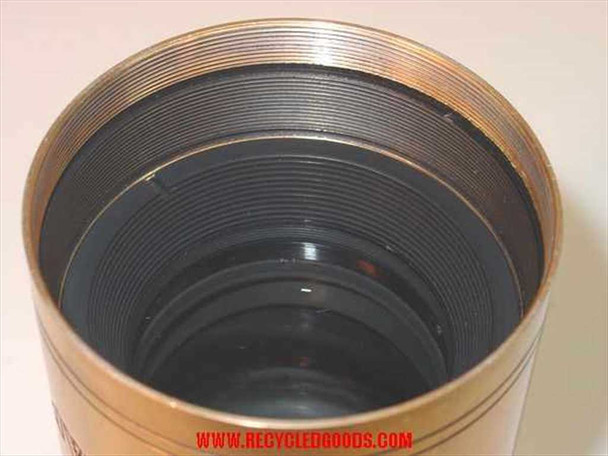 Kollmorgen BX241 Super Snaplite — close-up top-down view into rear barrel showing threaded interior and rear lens element