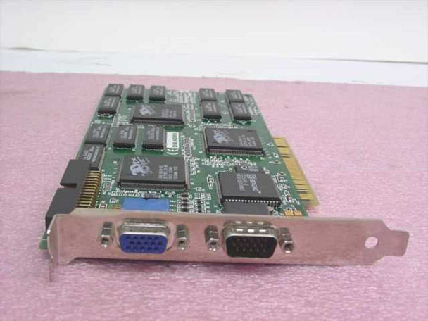 Diamond Monster 3D II Voodoo2 PCI 8MB video card – front view showing ICs and dual DB15 VGA connectors on bracket