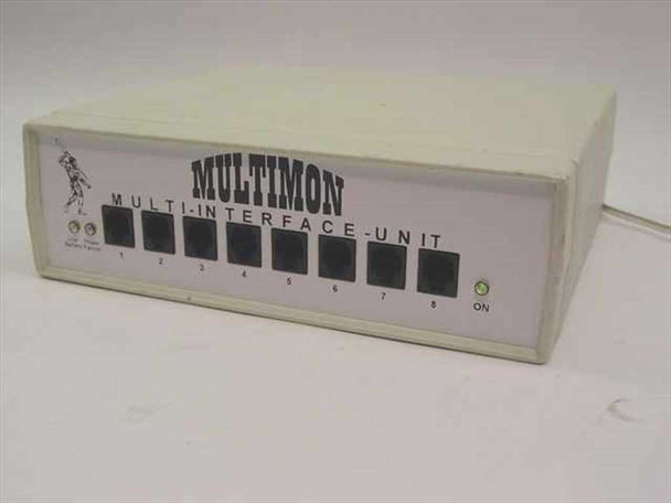 Systems Enhancement Corporation Multimon 8-Port Multi-Interface Unit — front panel view showing 8 server ports, LED indicators, and ON indicator light