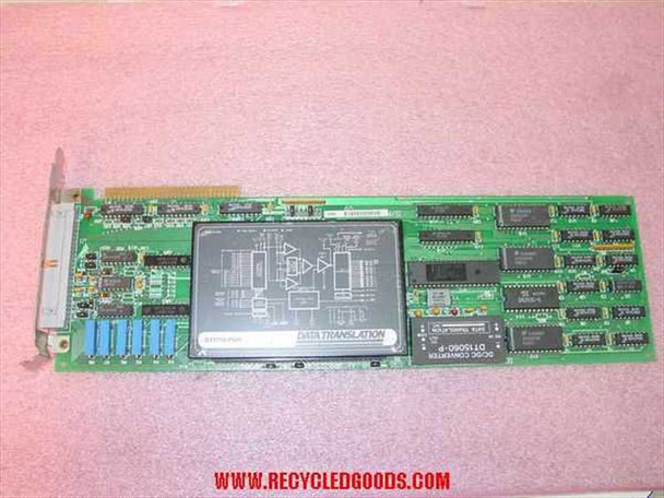 Data Translation DT5712-PGH DataxII module — top view from opposite angle showing DT15090-P A/D converter module, DIP ICs, and blue components