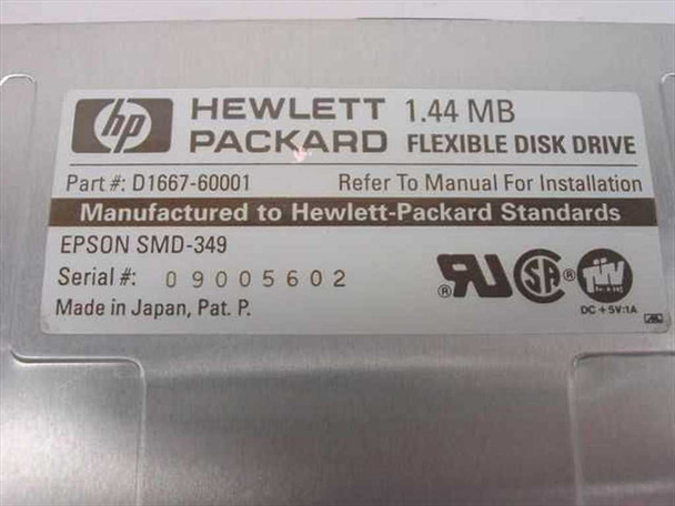 HP 1.44 MB 3.5" Floppy Drive - Epson SMD-349 - no bez D1667-60001