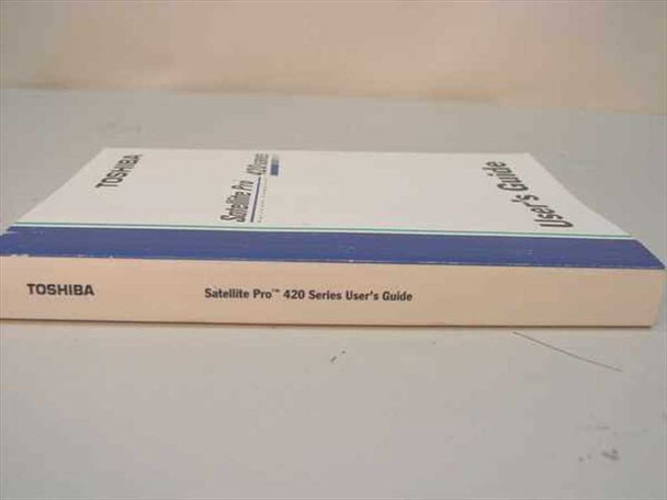 Toshiba Satellite Pro 420 Series User's Guide — spine and back cover view