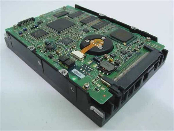 Compaq 180726-002 Fujitsu MAJ3182MC hard drive — PCB underside showing controller board with SCSI 80-pin connector and main ICs
