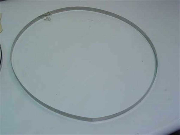 Single meteorological blade band removed from bag, showing circular thin metal band form factor on white background