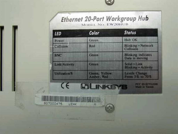 Linksys EW20HUB Ethernet 20-Port Workgroup Hub