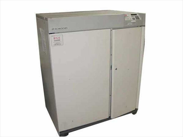 MGE EPE Technologies EPS 2000 125KVA UPS — front view of full floor-standing two-door cabinet with MGE label on left door