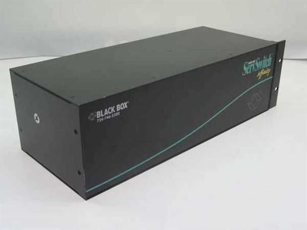 Black Box KV130A ServSwitch Affinity Stackable KVM Switch – front and top angled view showing Black Box branding and ServSwitch Affinity logo