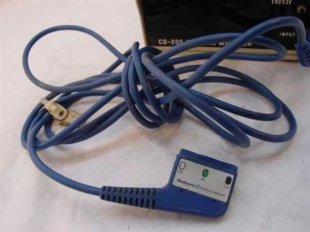 Cardio Display Corp CD-200 Cardiac Monitor – included Medtronic patient lead wire cable with circular DIN plug on one end and Medtronic transducer module on the other