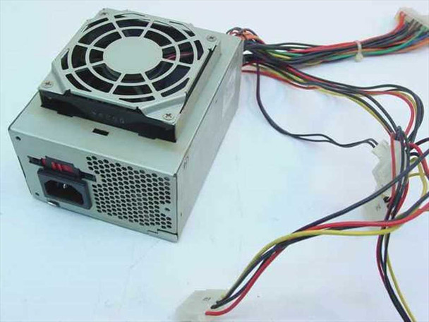 Gateway NPS-145PB-117A 145W ATX power supply – rear view showing cooling fan, IEC inlet, and voltage selector