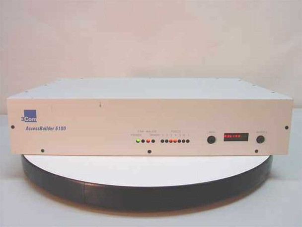 3Com AccessBuilder 6100 inverse multiplexer front panel view with LED status indicators and 7-segment display