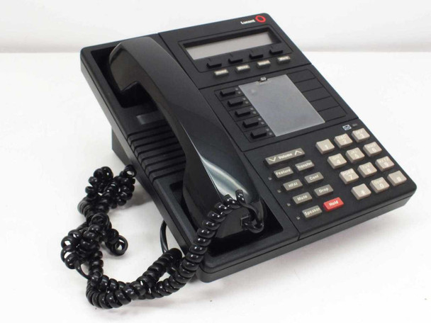 Lucent MLX-5D 5-Line Office Phone with Display, Handset, Cord and Stand - BLACK