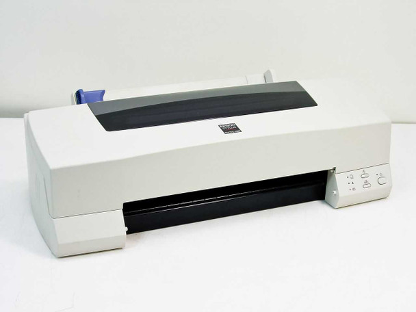 Epson Stylus Photo 1200 inkjet printer — front three-quarter view showing overall body, paper slot, and right-side control panel
