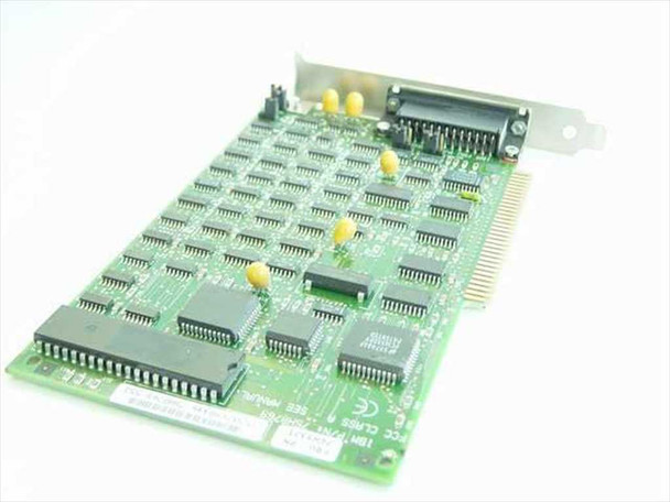 IBM 75H8769 SDLC Multiprotocol ISA Adapter – angled bottom-side view showing solder side, FCC Class B and IBM labels