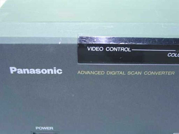 Panasonic ET-100DS – front panel detail showing Panasonic logo, 'Advanced Digital Scan Converter' label, and Video Control section