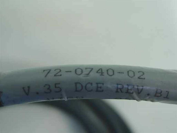 Cisco 72-0740-02 cable jacket label showing part number 72-0740-02, V.35 DCE, Rev B1