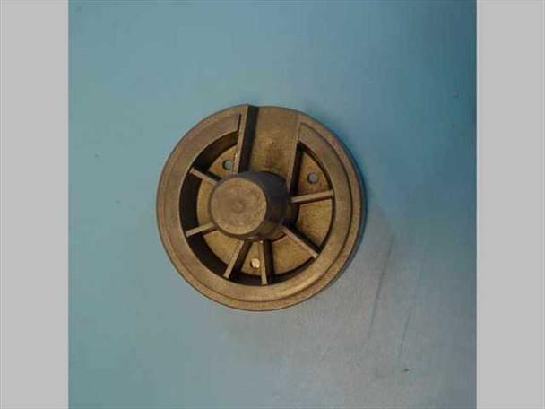 Bottom mounting bracket for Vision Engineering Mantis microscope — circular brass/metal base plate with mounting hardware