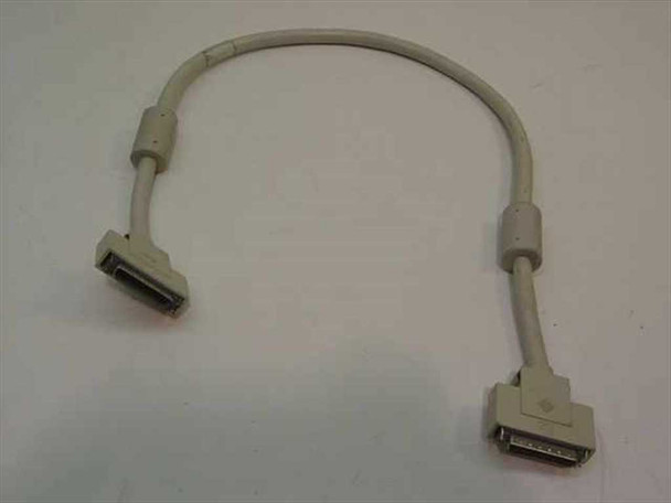 Sun 530-1793-02 SCSI cable full length view showing both male HD50 50-pin Micro-D connectors at each end