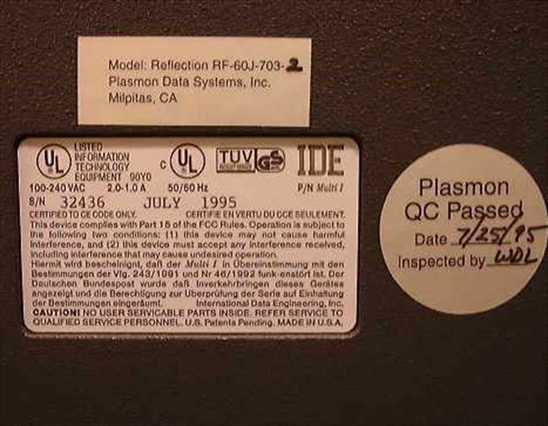 Plasmon RF-60J-703 Optical Jukebox 60 Disk - Parts unit