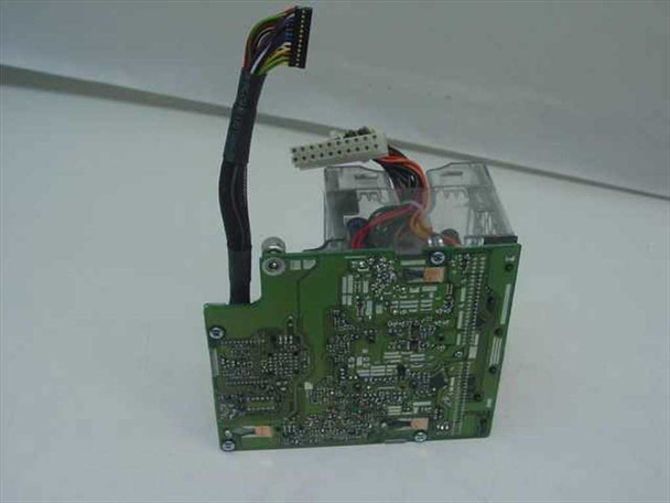 Compaq 207066-001 DC Converter Module – side and rear view showing green power distribution board, attached cabling, and converter cage