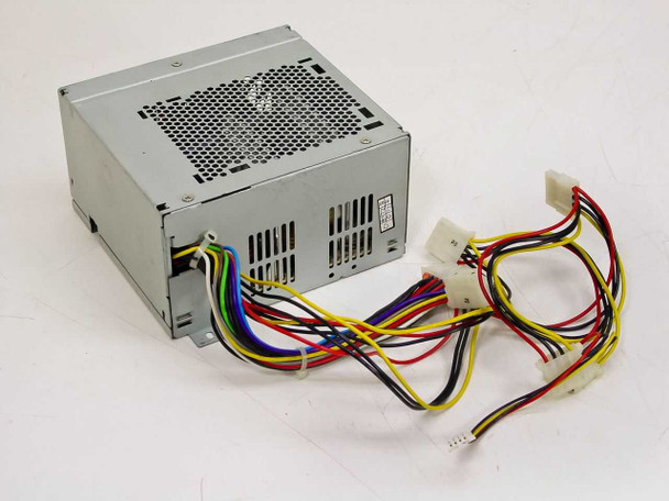 Delta Electronics DPS-200PB-71 ATX power supply – rear-angle view showing full output harness with multiple 4-pin Molex and floppy power connectors
