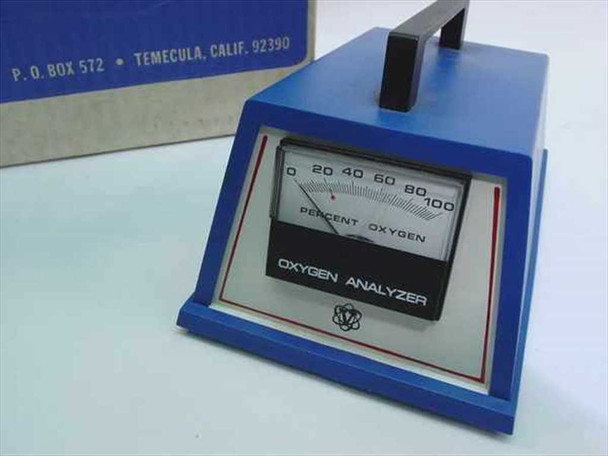 Ventronics 5524 Oxygen Analyzer front panel — analog meter with 0-100 Percent Oxygen scale
