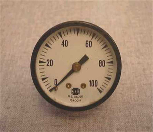 US Gauge O2 Gauge 1 3/4" O2 Pressure Gauge