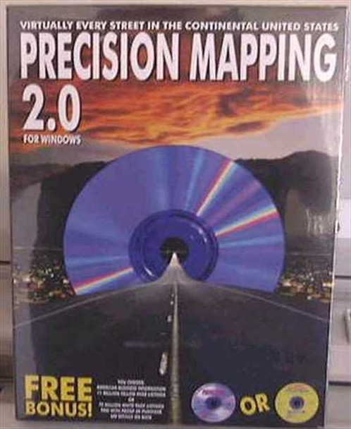 Just SoftWorks Inc. PM 2.0 Precision Mapping 2.0 For Windows 3.1 or 95 Vintage