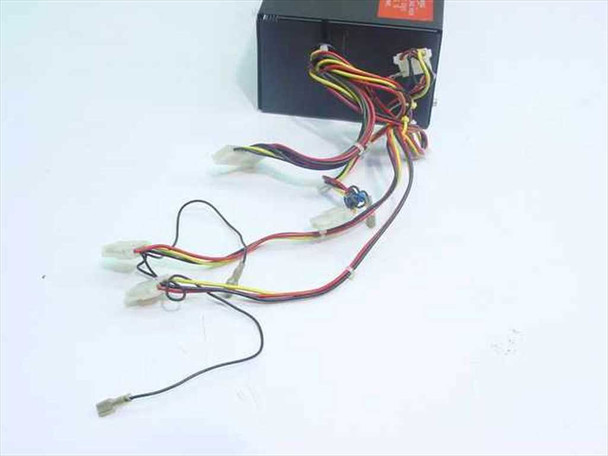 Han One HN-2130 power supply – rear harness view showing multiple Molex 4-pin peripheral output connectors and wiring loom