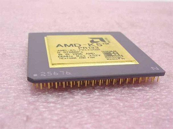 AMD 66Mhz Gold Faced 1996 Processor CPU (K5-PR133ABR)