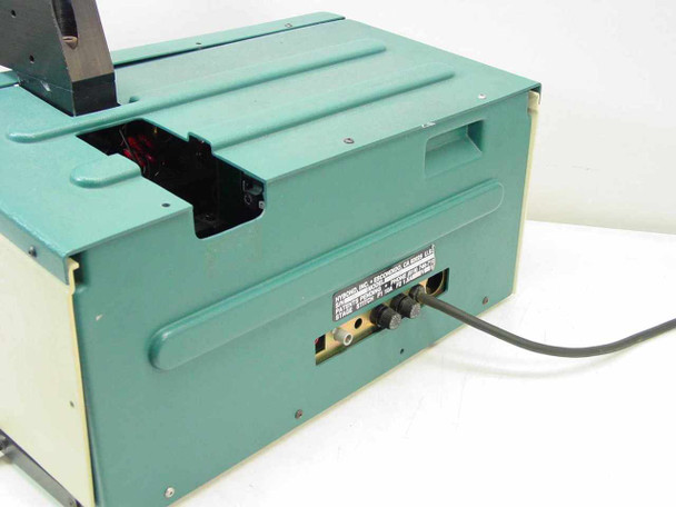 HyBond 512-10-41 rear view showing green metal cabinet, rear power entry and connector panel, and power cable