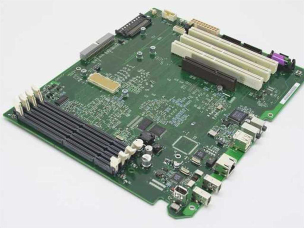 Apple 820-1093-A PowerMac G4 logic board – top view showing four SDRAM DIMM slots and rear I/O area