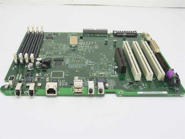 Apple 820-1093-A PowerMac G4 system board – top view showing rear I/O ports including USB, FireWire, and Ethernet